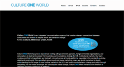 Desktop Screenshot of cultureoneworld.net